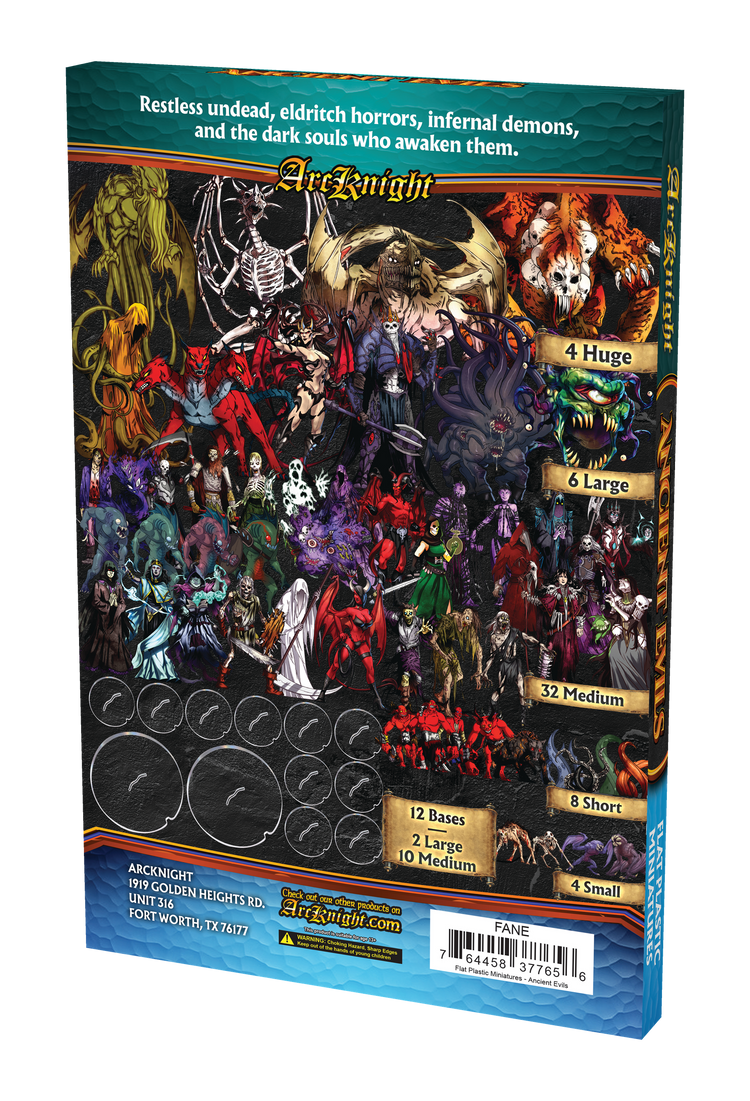 Ancient Evils actual rear roster artwork