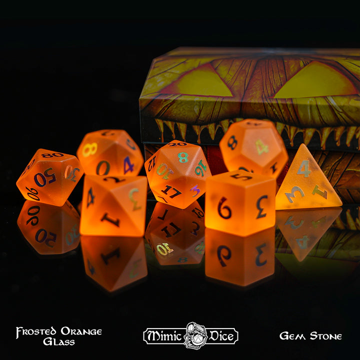Frosted Orange Glass