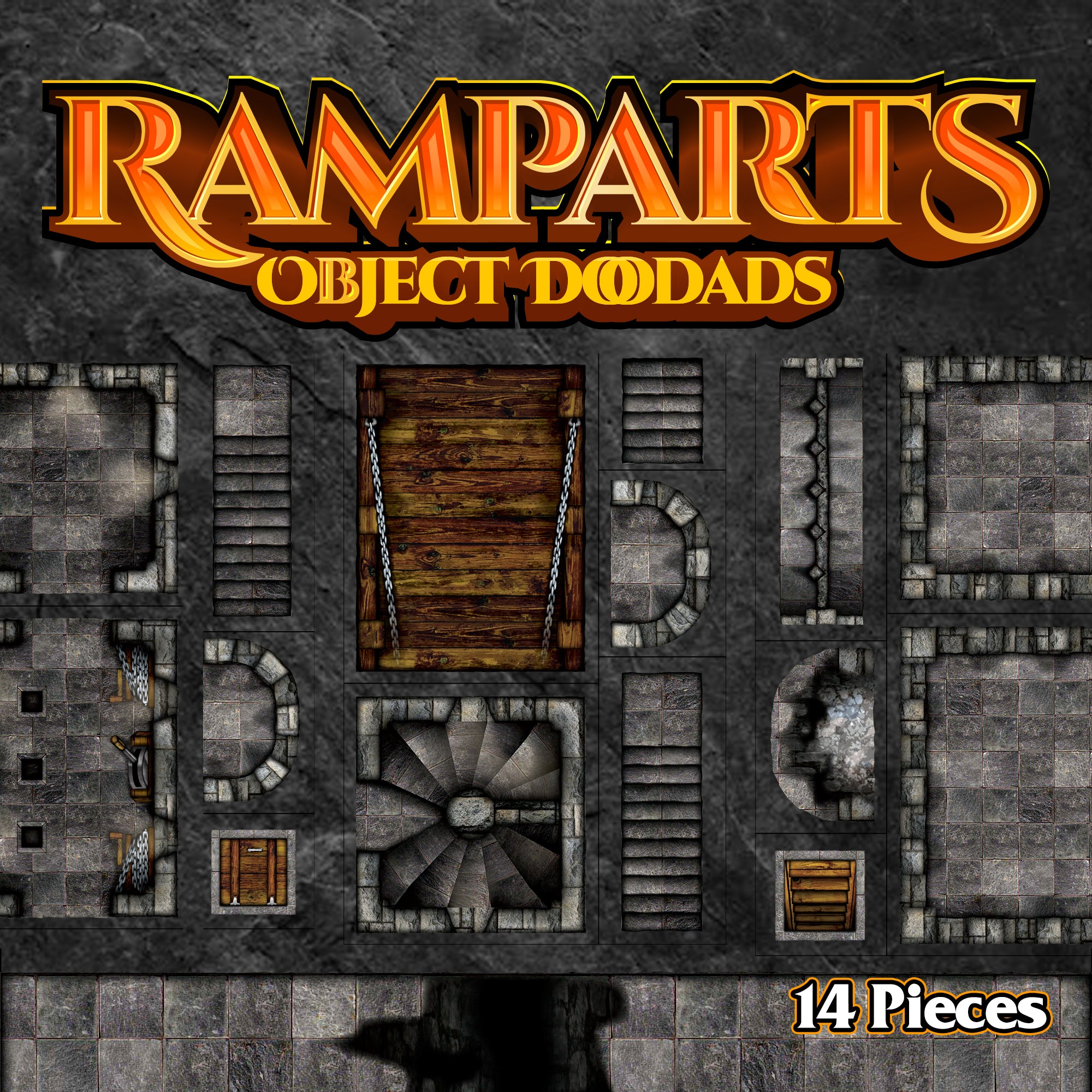 Ramparts - Roleplaying Objects - 14 Pieces – Arcknight LLC