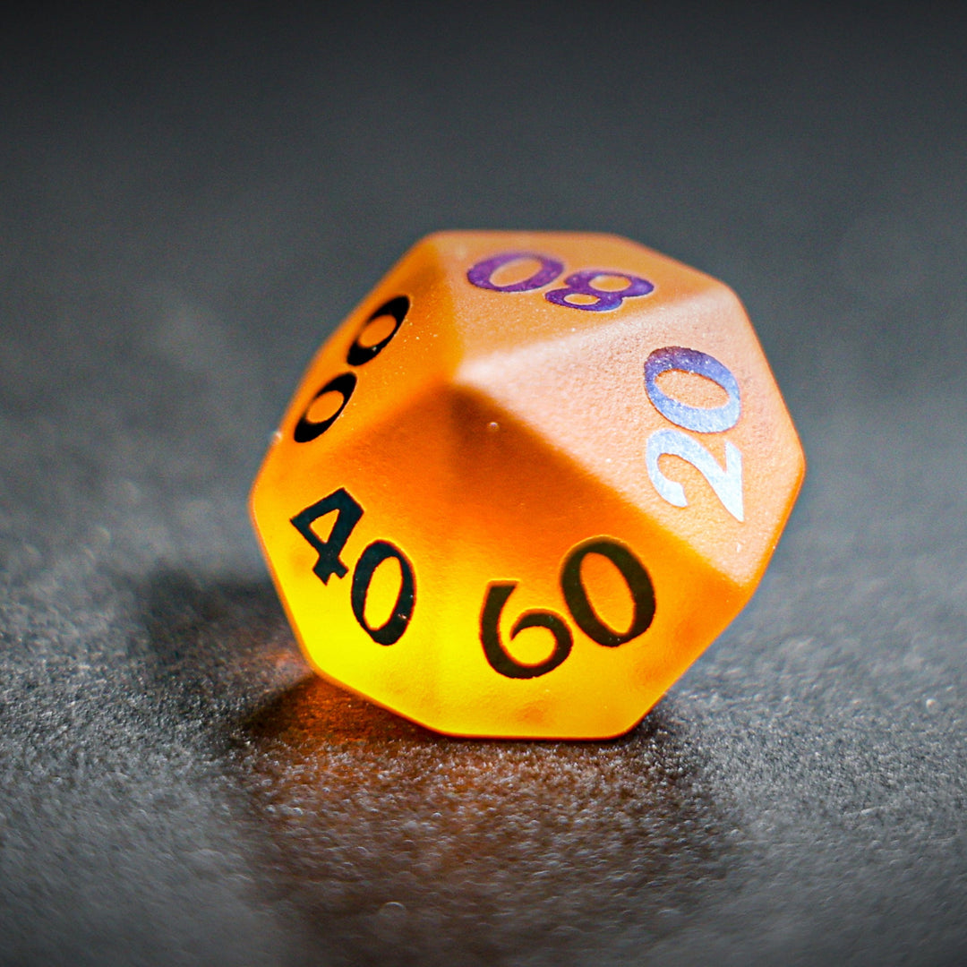 Frosted Orange Glass