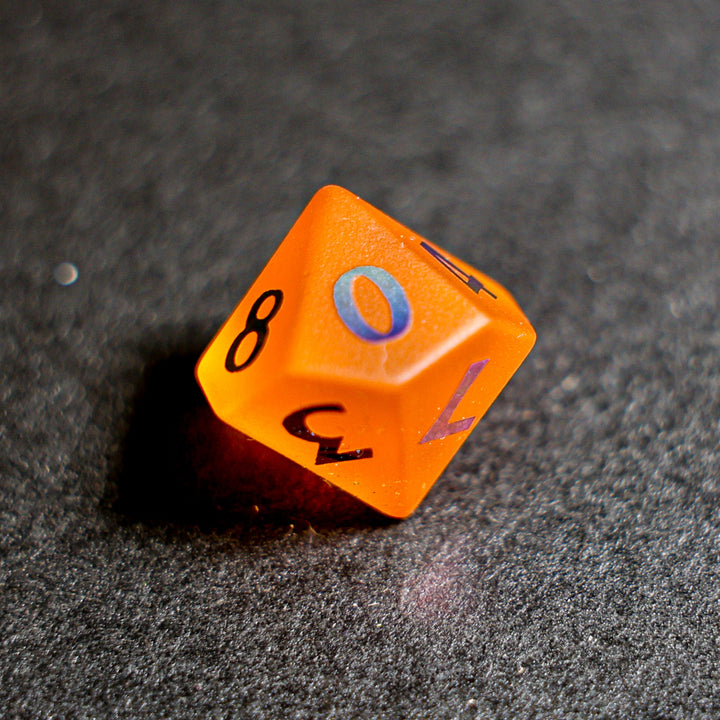 Frosted Orange Glass