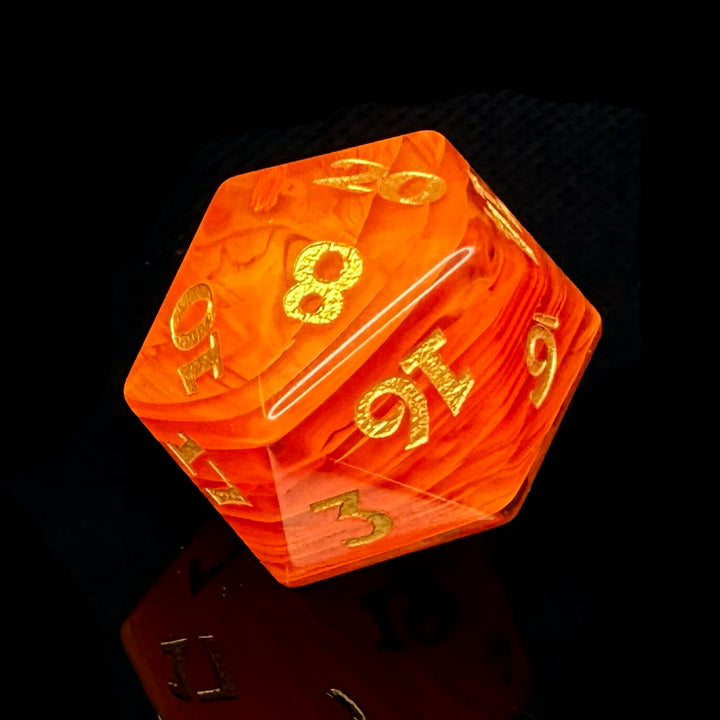 Flarecore - Orange Feathered Glass