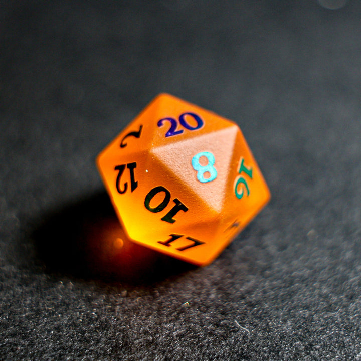 Frosted Orange Glass
