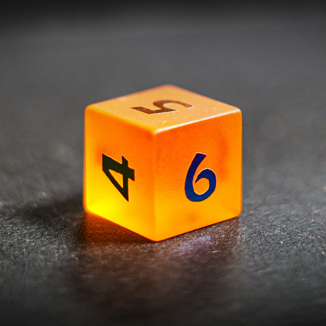 Frosted Orange Glass