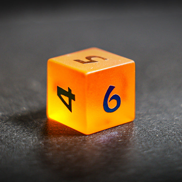 Frosted Orange Glass