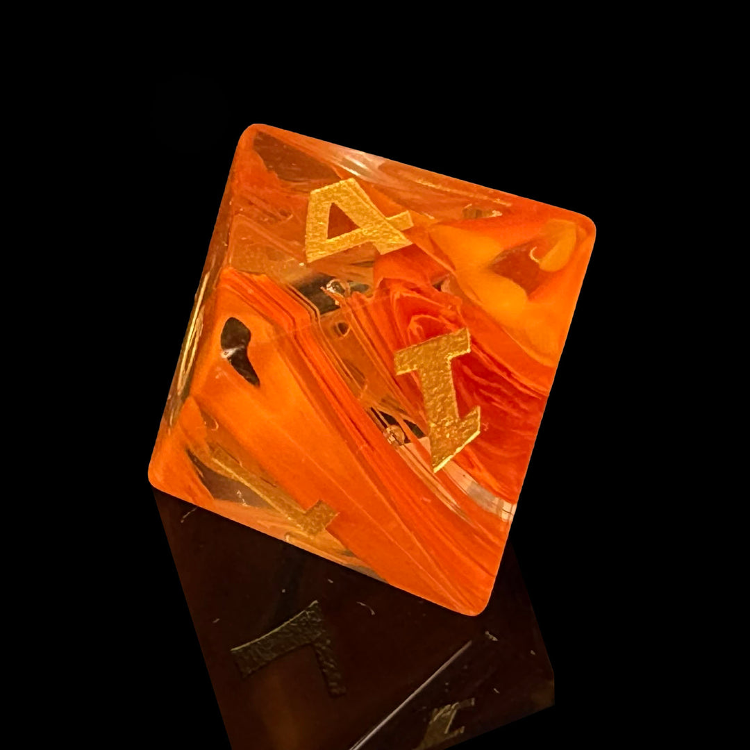 Flarecore - Orange Feathered Glass