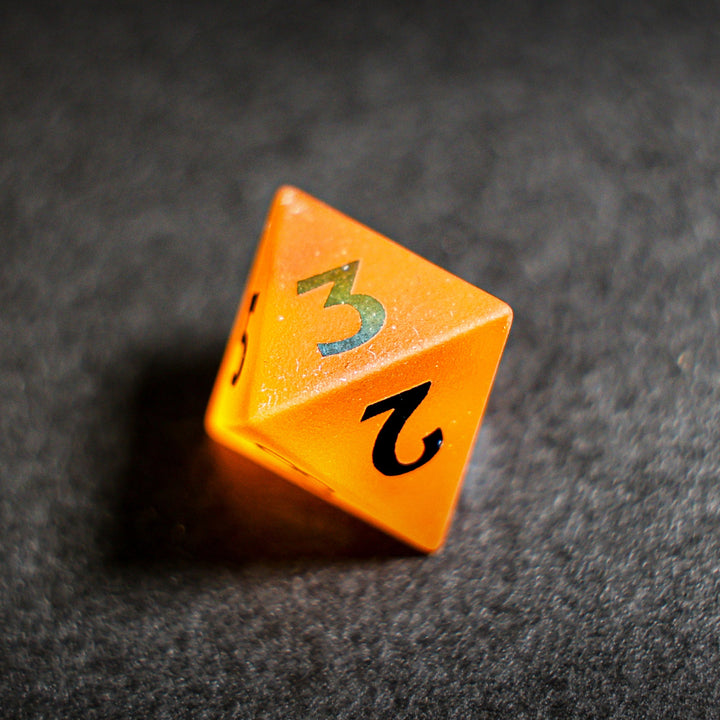 Frosted Orange Glass
