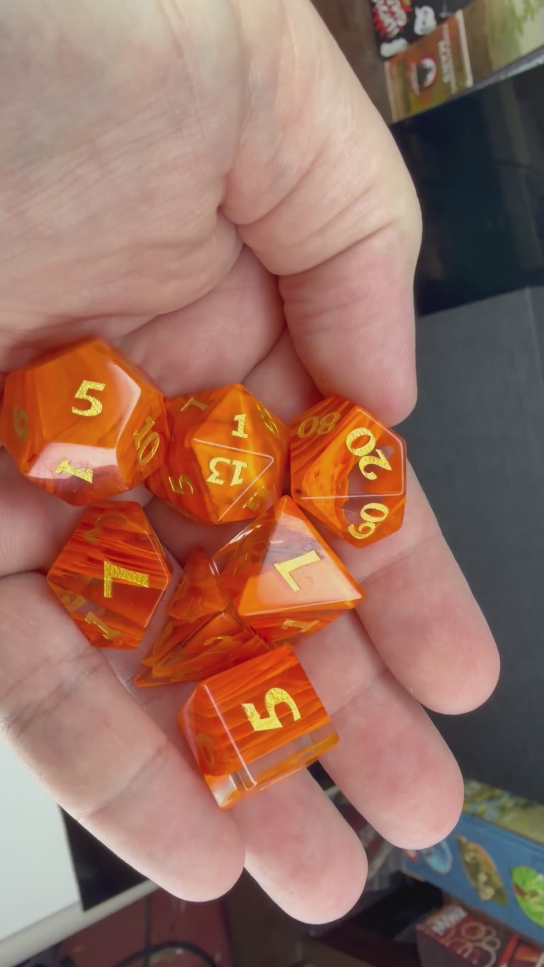 Flarecore - Orange Feathered Glass